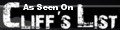 As Seen On Cliff's List